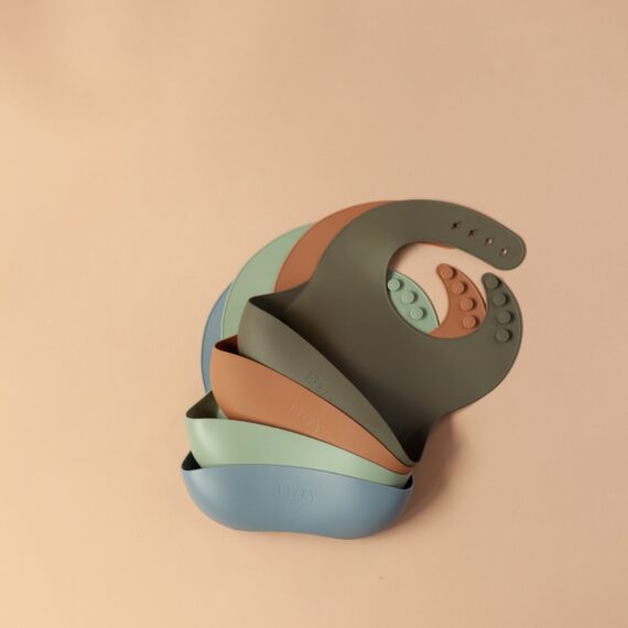 Baby Silicone Bib (Cocoa)