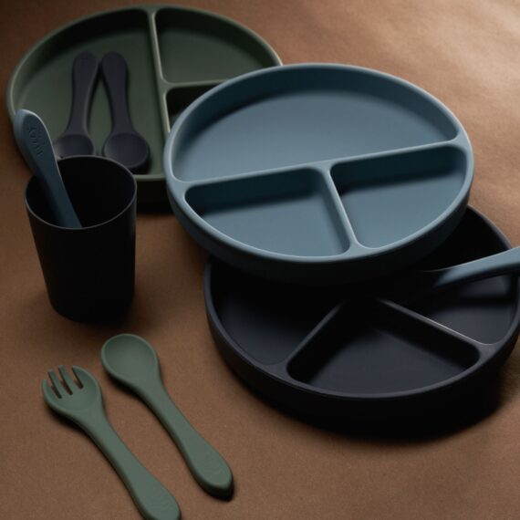Silicone Suction Plate (Dark Grey)