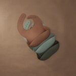 Baby Silicone Bib (Cocoa)