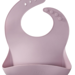 Baby Silicone Bib (Mauve)