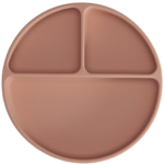 Silicone Suction Plate (Muted Pink)